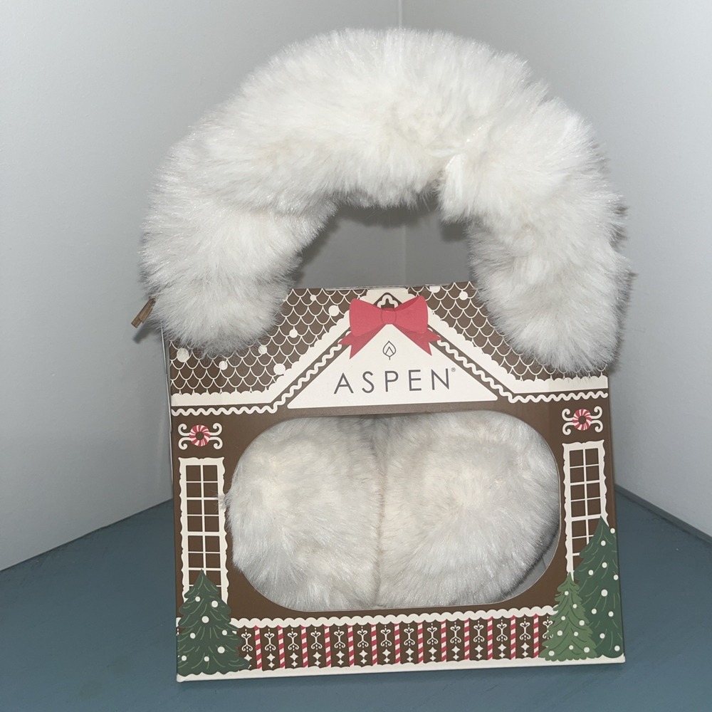 ASPEN Women FAUX FUR Winter Warm Ear Muffs Super Soft Cozy Plush Earmuff NEW